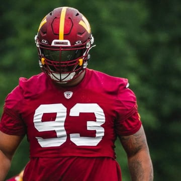 Washington Commanders defensive tackle Jonathan Allen, the No. 54 ranked player in the NFL Top 100.