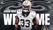 New Orleans Saints running back Jordan Mims (33)