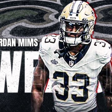 New Orleans Saints running back Jordan Mims (33)