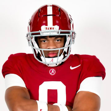 2026 Georgia LB commit Nick Abrams II during his official visit to Tuscaloosa on June 13