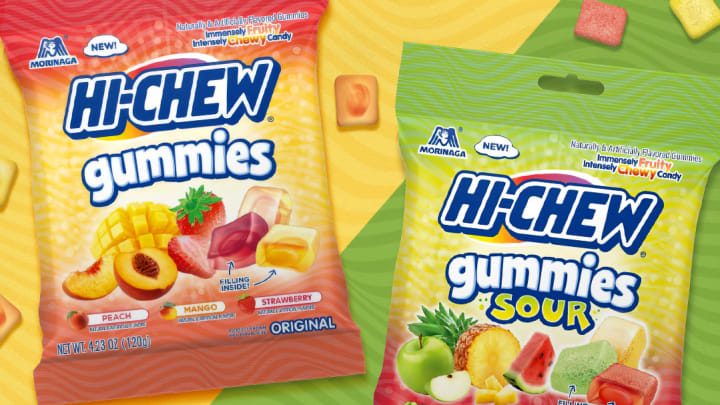 NEW HI-CHEW Gummies & HI-CHEW Gummies Sour. Image courtesy HI-CHEW