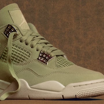 The Air Jordan 4 "Abundance" colorway.