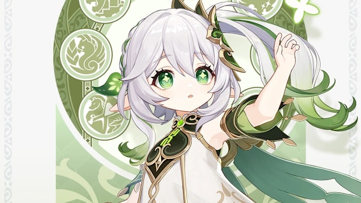 Genshin Impact artwork of Nahida.