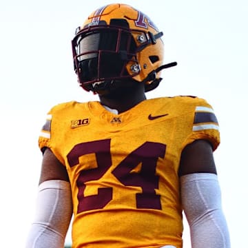 Gophers' all-gold uniforms / @GopherFootball on X