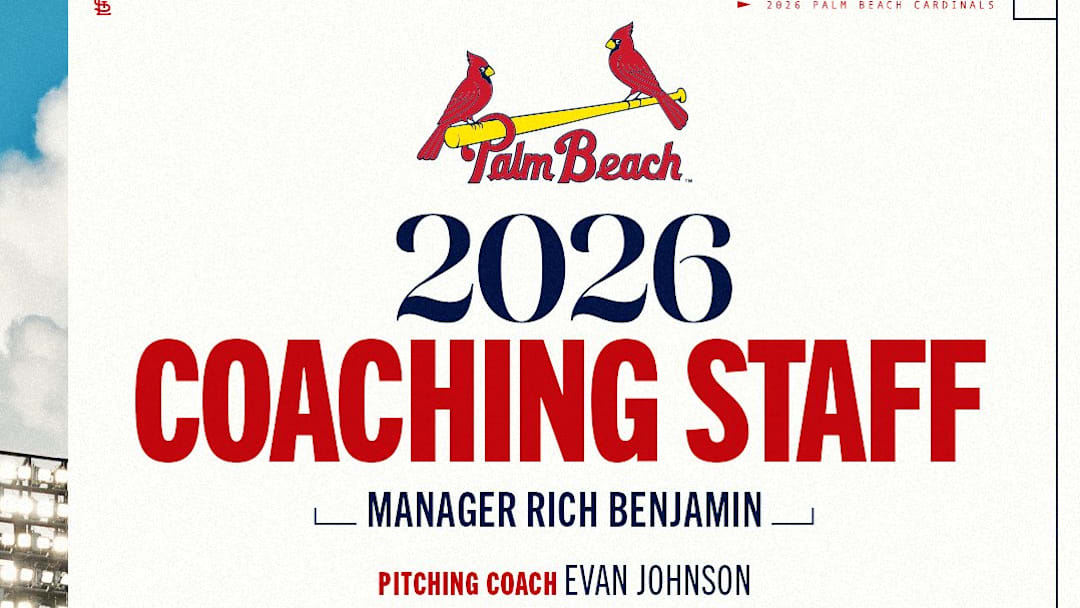 Evan Johnson has been hired with Palm Beach, a minor league affiliate of the St. Louis Cardinals.