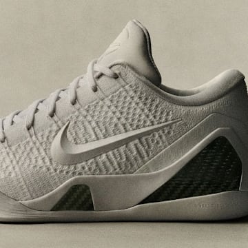 The Nike Kobe 9 Elite Low "Halo" colorway.