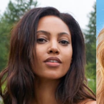 Ariel Meredith, Kate Love were photographed by Yu Tsai in Switzerland.