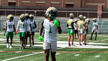 Buford safety KJ Bolden at practice on July 24, 2023.