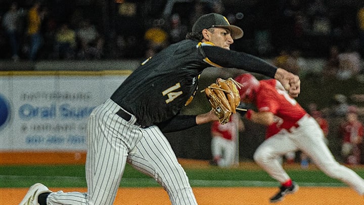 Camden Sunstrom takes the mound for Southern Miss vs. Nicholls on Wednesday night at Pete Taylor Park.