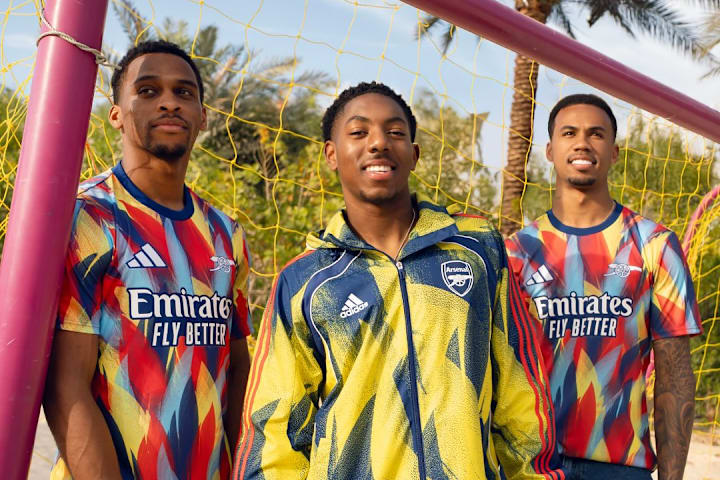 Arsenal's new pre-match shirt is part of a wider release the club are calling the 'Festival' pack.