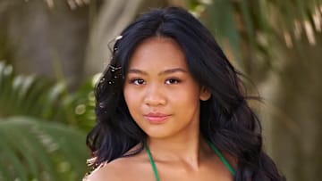 Suni Lee was photographed by Ben Horton at The Boca Raton. Swimsuit by 437. 