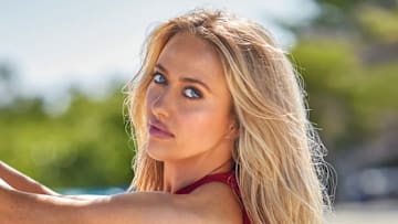Brittany Mahomes was photographed by Derek Kettela in Belize. 