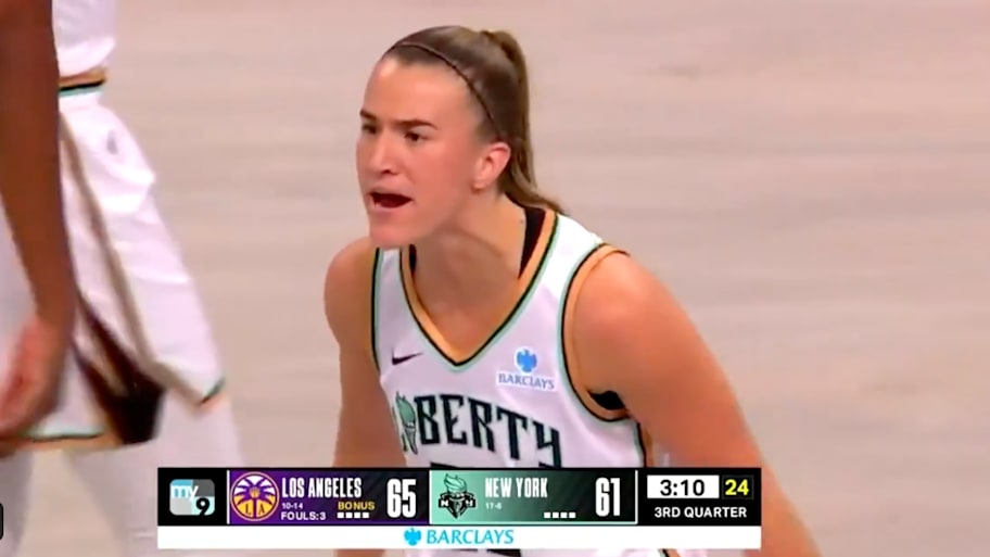 Sabrina Ionescu had 30 points in the Liberty's loss to the Sparks.  | @WNBA