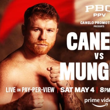 The official poster for the Canelo Alvarez vs. Jaime Munguia undisputed super middleweight title fight.