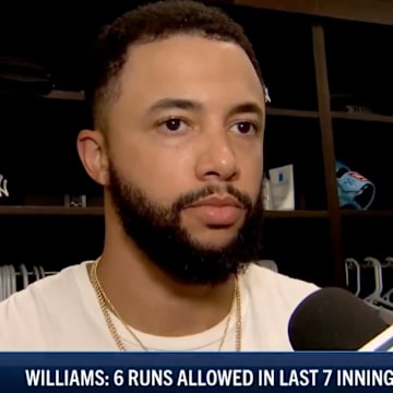 Devin Williams gave up a game-tying home run in the ninth inning Monday night vs. the Rangers.