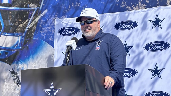 Dallas Cowboys coach Mike McCarthy at NFL Training Camp