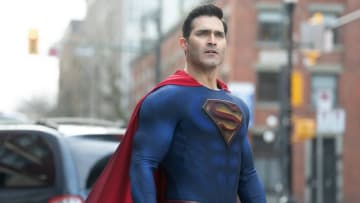Superman & Lois -- “Complications” -- Image Number: SML311a_0060r -- Pictured: Tyler Hoechlin as Superman -- Photo: Katie Yu/The CW -- © 2023 The CW Network, LLC. All Rights Reserved.