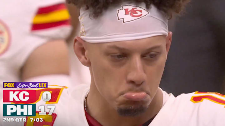 Patrick Mahomes Had Saddest Reaction After Throwing Pick-Six to Eagles'  Cooper DeJean