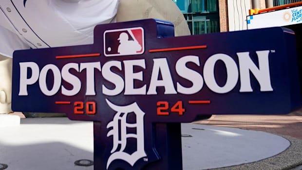 Sign that reads "postseason"