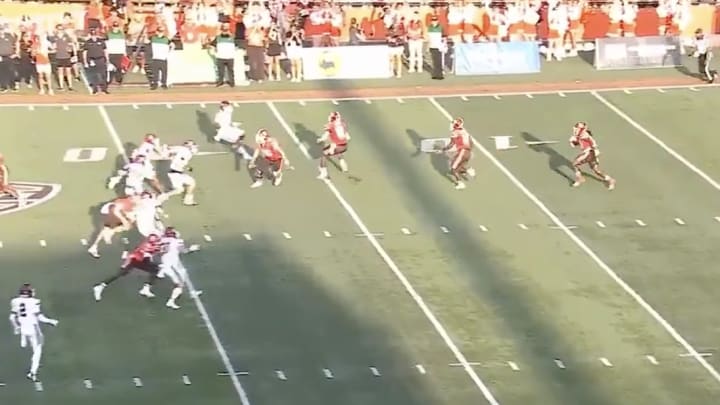 Bowling Green Falcons score a 100-yard kick return touchdown on their first play of the season against Fordham.