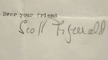 F. Scott Fitzgerald’s is now one of literature’s most valuable author signatures.