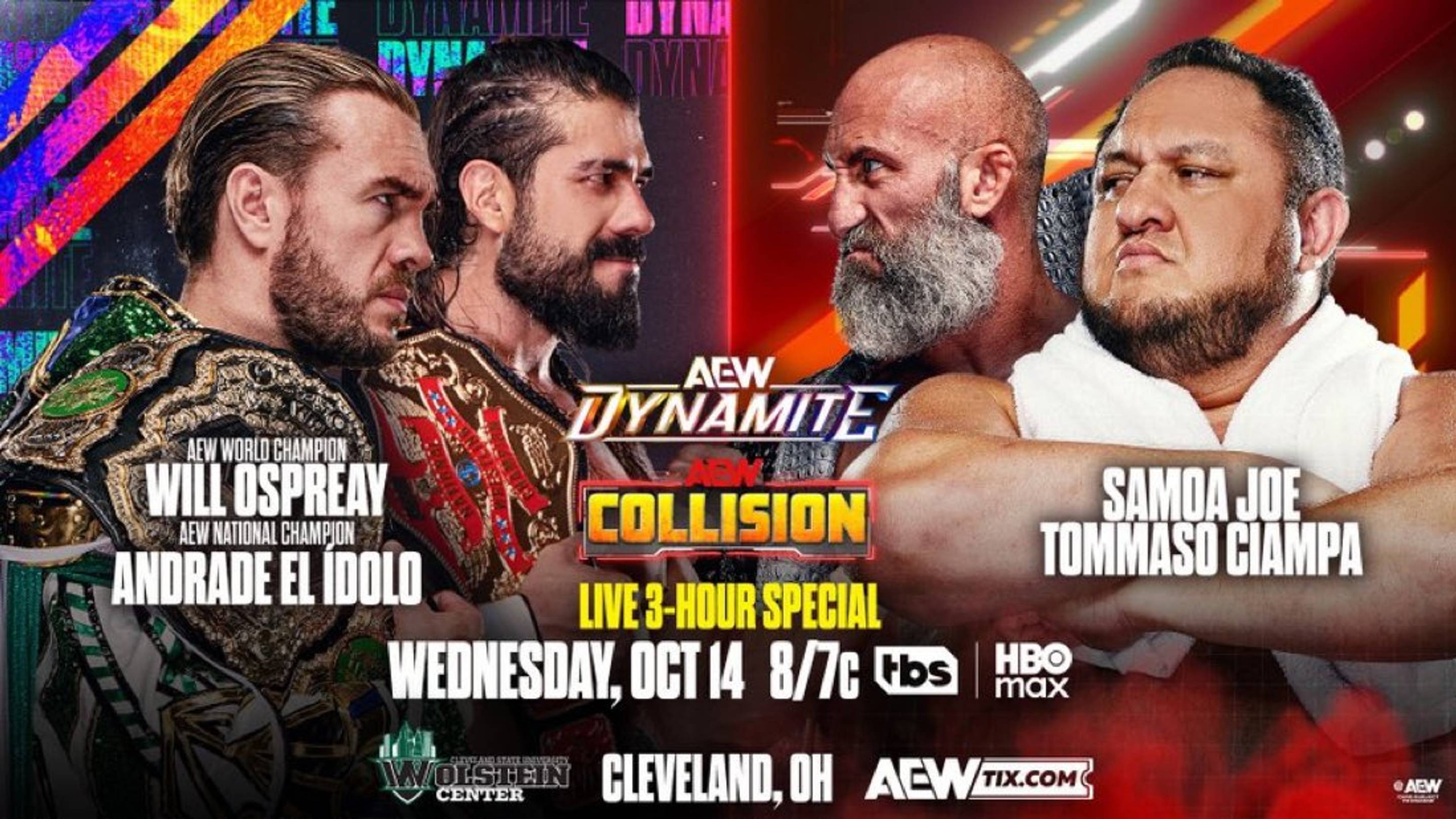 AEW Dynamite/Collision Preview (10/14/26): Start Time, Match Card, How To Watch & Live Stream