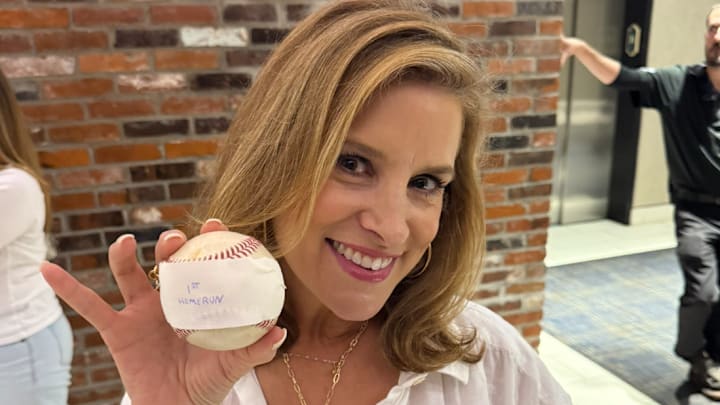 Stacy Mangum's son Jake hit his first MLB home run on Saturday in Houston, and Tampa Bay Rays fans gave them the historic home run ball. Stacy Mangum's son Jake hit his first MLB home run on Saturday in Houston, and Tampa Bay Rays fans gave them the historic home run ball.