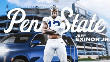 Jeff Exinor Jr. is featured in a Penn State official visit photo edit