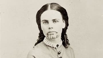 Even after reintegrating with white Americans, Olive Oatman bore the marks left by her adopted Native American family.