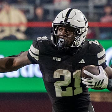 Nebraska running back Emmett Johnson rushes against USC.