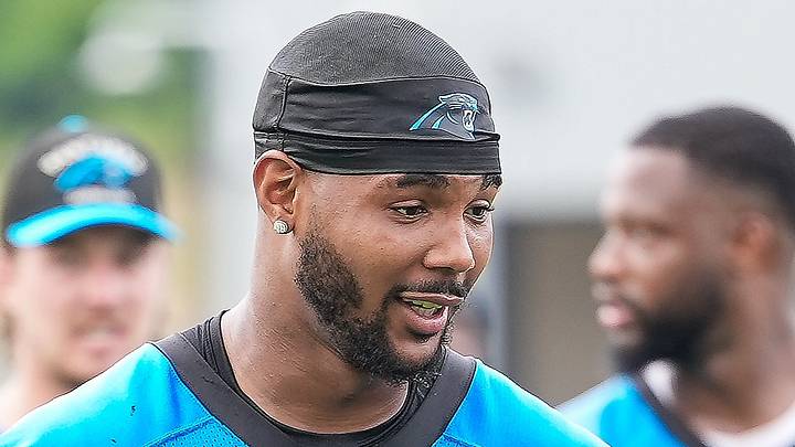 Carolina Panthers tight end Ja'Tavion Sanders (Jim Dedmon-Imagn Images)
