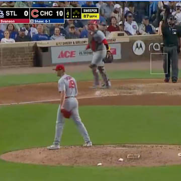 The ESPN broadcast messed up the count during this at-bat. 
