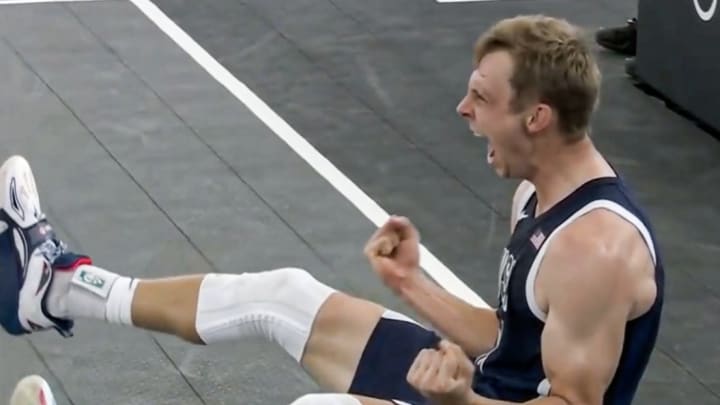 Canyon Barry reacts to 3x3 game-winner.