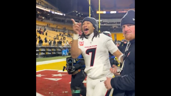 Texans quarterback C.J. Stroud got the last laugh after their win over the Steelers on Monday. 