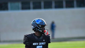 Quentin Gibson had two touchdown receptions to help North Crowley defeat Duncanville, 22-21.