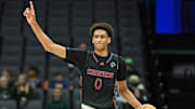 Chatsworth guard Alijah Arenas led the Chancellors to a CIF State Division IV final last year. His team is in the D2 South Regional final to host Bakersfield Christian. 