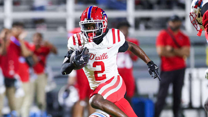 Duncanville's Ayson Theus runs for yardage in a game versus Dallas Skyline earlier this season.