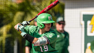 St. Mary's-Stockton baseball sophomore David Haggerty during game at Edison Huntington Beach in 2025
