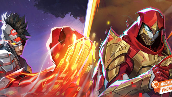 Iron Fist and Moon Knight's new cosmetics share sleek metal suits. Iron Fist and Moon Knight's new cosmetics share sleek metal suits.