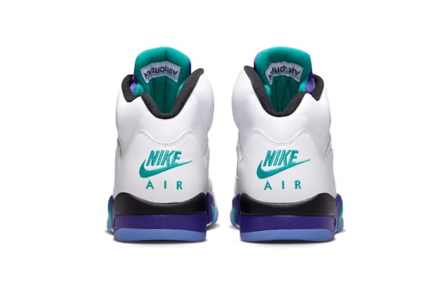 Nike Air branding on Air Jordan sneakers.