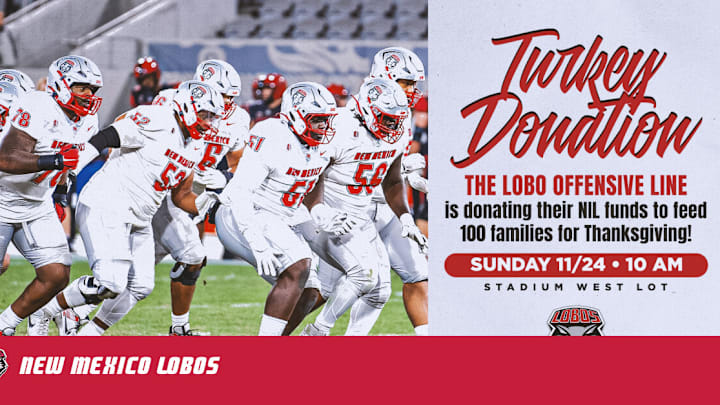 Lobo Offensive Line Turkey Donation Lobo Offensive Line Turkey Donation