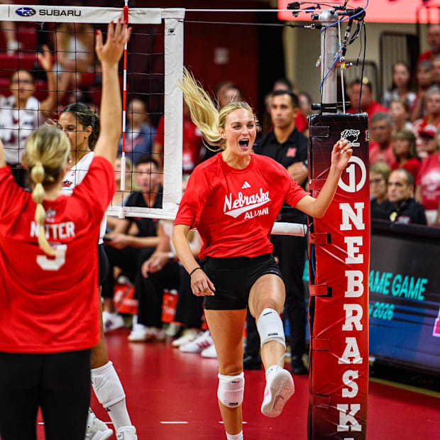Ally Batenhorst celebrates a kill. 