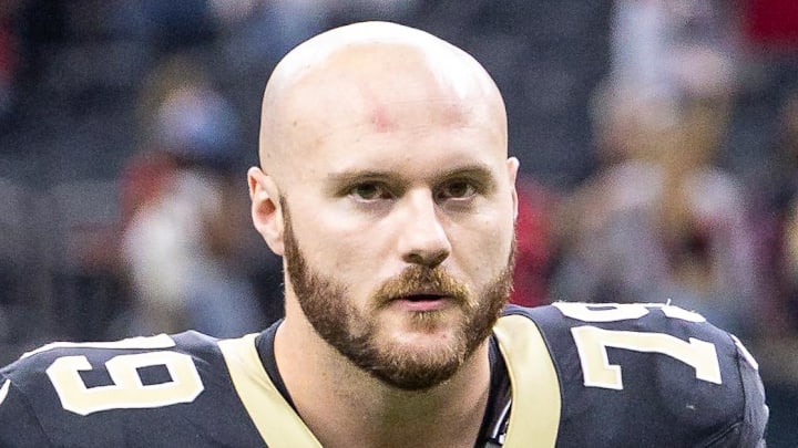 Carolina Panthers offensive lineman Luke Fortner 