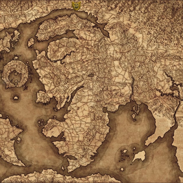 Total War: Warhammer 3 Immortal Empires map showing Epidemius' starting position.