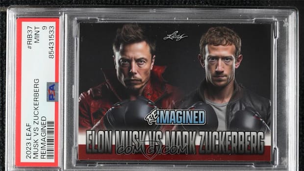 2023 Leaf Reimagined #RIB37 Elon Musk vs. Mark Zuckerberg