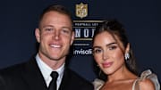 Christian McCaffrey and Olivia Culpo
