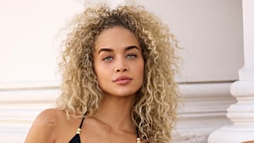 Jasmine Sanders was photographed by Derek Kettela in Switzerland. 