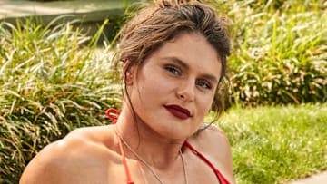 Ilona Maher was photographed by Ben Watts in Bellport, New York. Swimsuit by Eres. Necklace is custom by Brent Neale.
