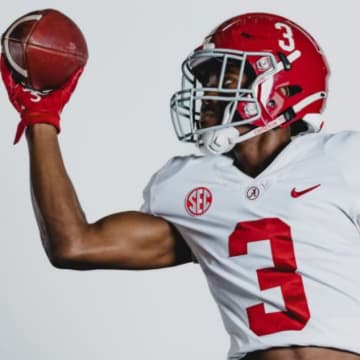 5-star wide receiver Caleb Cunningham on a visit to Alabama