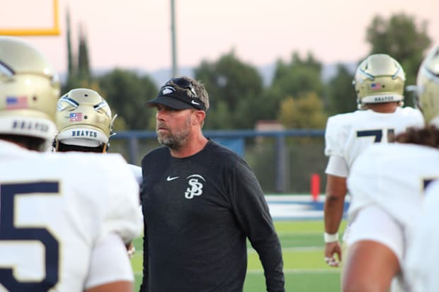 St. John Bosco football coach Jason Negro.